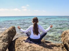 5 Ways to Overcome Dive Anxiety Meditating by the sea